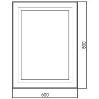 Товар: Зеркало Silver Mirrors Саурон 60 LED-00002510 с подсветкой Черное с сенсорным выключателем и диммером - фото 6 Зеркало Silver Mirrors Саурон 60 LED-00002510 с подсветкой Черное с сенсорным выключателем и диммером — фото 6, Зеркала в ванную комнату