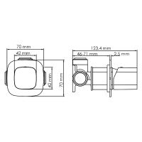 Смеситель для душа WasserKRAFT Naab Хром арт-8651 — фото 2, Встраиваемые смесители для душа