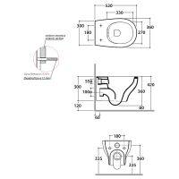 Товар: Унитаз Globo Grace GRS03.BI подвесной без сиденья - фото 3 Унитаз Globo Grace GRS03.BI подвесной без сиденья — фото 3, Подвесные унитазы