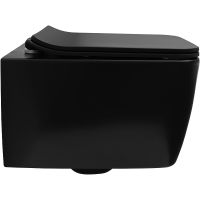 Унитаз Allen Brau Liberty 2 4.33007.31 подвесной Черный матовый без сиденья — фото 8, Подвесные унитазы