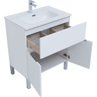 Тумба под раковину Aquanet Алвита New 70 303901 Белая матовая — фото 3, Мебель для ванной