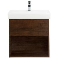 Тумба под раковину BelBagno Neon 50 NEON-500-1C-SO-RS подвесная Rovere Scuro — фото 3, Тумбы под раковину