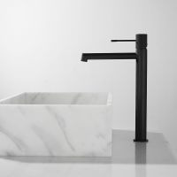 Смеситель для раковины Vincea Desire VBF-1D2MB Черный матовый — фото 8, Смесители