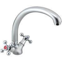 Смеситель для кухни Frap H19-1 F4219-1 Хром матовый — фото 1, Смесители