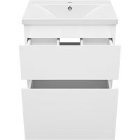 Товар: Тумба с раковиной Misty Лаки 60 УТ000024248 Белая глянцевая - фото 4 Тумба с раковиной Misty Лаки 60 УТ000024248 Белая глянцевая — фото 4, Мебель для ванной