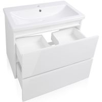 Тумба под раковину Style Line Даймонд 80 Люкс Plus подвесная Белый глянец арт-СС-00000483 — фото 2, Тумбы под раковину