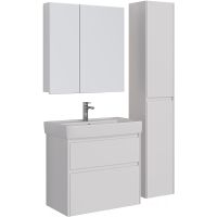 Тумба под раковину Lemark Combi 100 подвесная Белый глянец арт-LM03C100T — фото 6, Тумбы под раковину