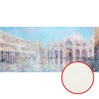 Фреска Ortograf Городской пейзаж живопись 8085 Фактура флок FLK Флизелин (5,9*2,7) Голубой, Город/Абстракция/Живопись — фото 1, Фрески