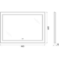 Товар: Зеркало BelBagno Kraft 98.5 SPC-KRAFT-985-685-TCH-WARM-NERO с подсветкой с подогревом Черное с сенсорным выключателем - фото 8 Зеркало BelBagno Kraft 98.5 SPC-KRAFT-985-685-TCH-WARM-NERO с подсветкой с подогревом Черное с сенсорным выключателем — фото 8, Зеркала в ванную комнату