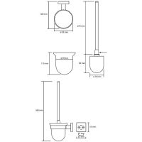 Ершик для унитаза Bemeta Beta Хром арт-132113017 — фото 2, Ершики для унитаза