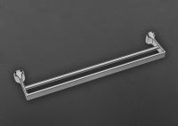 Полотенцедержатель Art&Max Ovale AM-4048B двойной Хром — фото 2, Полотенцедержатели