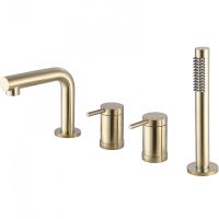 Товар: Смеситель на борт ванны Abber Emotion AF8813G Золото матовое - фото 1 Смеситель на борт ванны Abber Emotion AF8813G Золото матовое — фото 1, Смесители на борт ванны