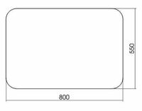 Зеркало Creto Scala 80 5-800550S с подсветкой с датчиком движения — фото 4, Зеркала в ванную комнату