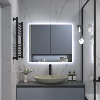 Зеркало Континент Trezhe 800x700 ЗЛП534 с подсветкой с бесконтактным выключателем — фото 6, Зеркала в ванную комнату