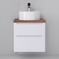 Товар: Тумба под раковину Jorno Wood 60 wood.01.60/P/W подвесная Белая - фото 5 Тумба под раковину Jorno Wood 60 wood.01.60/P/W подвесная Белая — фото 5, Мебель для ванной