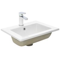 Раковина WeltWasser Deilbach 6037 42 10000004607 Белый глянец — фото 1, Раковины встраиваемые сверху