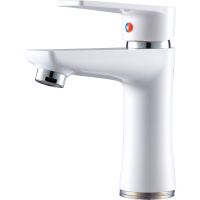 Смеситель для раковины Ростовская Мануфактура Сантехники PL6-001F Белый — фото 1, Смесители