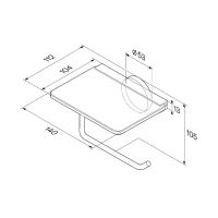 Товар: Держатель туалетной бумаги AM.PM X-Joy A85A341522 с полкой Черный матовый - фото 8 Держатель туалетной бумаги AM.PM X-Joy A85A341522 с полкой Черный матовый — фото 8, Держатели туалетной бумаги