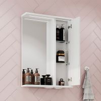 Товар: Зеркало со шкафом Volna Adel 50 R zsADEL50.R-01 с подсветкой Белое - фото 2 Зеркало со шкафом Volna Adel 50 R zsADEL50.R-01 с подсветкой Белое — фото 2, Зеркальные шкафы в ванную