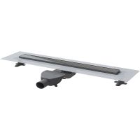 Душевой лоток Boheme Premium Linear 80 982-80-GM с решеткой Оружейная сталь — фото 1, Душевые лотки