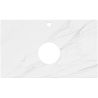 Столешница под раковину Kerama Marazzi Plaza Classic Neo Монте тиберио 80 PL1.SG507120R\80 Белый мрамор — фото 1, Столешницы под раковину