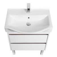 Тумба под раковину Aquaton Нортон 65 1A248801NT010 подвесная Белая глянцевая — фото 6, Мебель для ванной