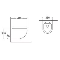 Товар: Унитаз WellWant Aura WWU01122W подвесной с сиденьем Микролифт - фото 13 Унитаз WellWant Aura WWU01122W подвесной с сиденьем Микролифт — фото 13, Унитазы