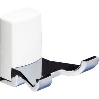 Двойной крючок WasserKRAFT Leine K-5023DW Хром — фото 1, Крючки для полотенец