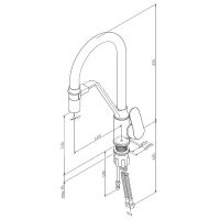 Смеситель для кухни AM.PM Like F8007825 Черный матовый Серый — фото 17, Смесители для кухни