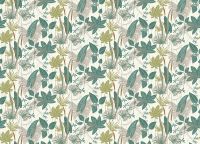 Обои Grandeco Arcadia A 70702 Винил на флизелине (0,53*10,05) Бежевый/Зеленый, Листья — фото 2, Обои для стен