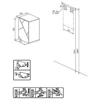 Подвесной шкаф Бриклаер Кристалл 35 4627125416019 Белый — фото 5, Мебель для ванной