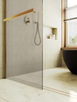 Товар: Душевая перегородка Maybah Glass MGD-728-3ш 790x1950 в широком профиле Золото стекло бронзовое матовое - фото 6 Душевая перегородка Maybah Glass MGD-728-3ш 790x1950 в широком профиле Золото стекло бронзовое матовое — фото 6, Душевые перегородки