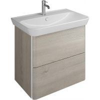 Тумба с раковиной Burgbad Iveo 80 SFEN080F2834G0161C0001*1 подвесная Фланелевый дуб — фото 1, Мебель для ванной