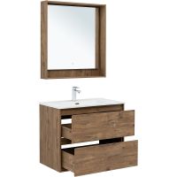 Товар: Тумба под раковину Aquanet Милан 80 336379 подвесная Дуб рустикальный - фото 10 Тумба под раковину Aquanet Милан 80 336379 подвесная Дуб рустикальный — фото 10, Мебель для ванной