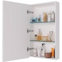 Товар: Зеркальный шкаф Lemark Universal 45 LM45ZS-U Белый глянец - фото 3 Зеркальный шкаф Lemark Universal 45 LM45ZS-U Белый глянец — фото 3, Мебель для ванной