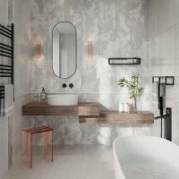 Товар: Керамический бордюр Kerama Marazzi Белем серый светлый глянцевый обрезной SPA047R 2,5х30 см - фото 2 Керамический бордюр Kerama Marazzi Белем серый светлый глянцевый обрезной SPA047R 2,5х30 см — фото 2, Керамическая плитка