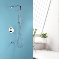 Душевая система Abber Emotion AF8817 Хром — фото 2, Встраиваемые душевые комплекты