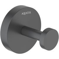 Крючок Aquatek Бетта AQ4601MB Черный матовый — фото 1, Крючки для полотенец