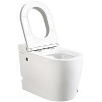 Товар: Унитаз Abber Bequem AC1114P приставной с сиденьем Микролифт - фото 3 Унитаз Abber Bequem AC1114P приставной с сиденьем Микролифт — фото 3, Унитазы