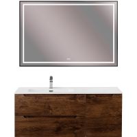 Тумба под раковину BelBagno Etna 120 L ETNA-1200-2C-1A-SO-RW-L подвесная Rovere Moro — фото 10, Тумбы под раковину