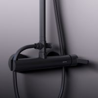 Товар: Душевая система Damixa Scandinavian Pure 936710300 Черная матовая - фото 4 Душевая система Damixa Scandinavian Pure 936710300 Черная матовая — фото 4, Душевое оборудование. Душевая программа
