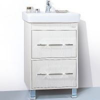 Тумба под раковину Бриклаер Чили 55 4627125414985 Светлая лиственница — фото 1, Мебель для ванной