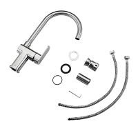 Товар: Смеситель для кухни Frap H805 F40805 Нержавеющая сталь - фото 8 Смеситель для кухни Frap H805 F40805 Нержавеющая сталь — фото 8, Смесители