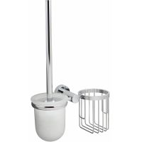 Ершик для унитаза с держателем освежителя воздуха WasserKRAFT Donau K-9435 Хром — фото 1, Ершики для унитаза