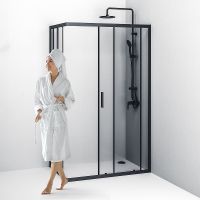 Товар: Душевой уголок AM.PM Gem S 120х80 W93G-404-120280-BT профиль Черный матовый стекло прозрачное - фото 5 Душевой уголок AM.PM Gem S 120х80 W93G-404-120280-BT профиль Черный матовый стекло прозрачное — фото 5, Прямоугольные душевые уголки