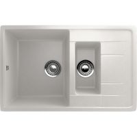 Кухонная мойка Ulgran Classic U-205-341 Ультра-белая — фото 1, Кухонные мойки