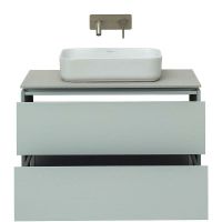 Тумба под раковину Allen Brau Infinity 85 1.21001.PWM подвесная Папирус матовый — фото 12, Тумбы под раковину