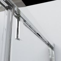 Душевая дверь Vincea Lugano 150 VDS-1L150CL-1 профиль Хром стекло прозрачное — фото 5, Раздвижные душевые двери