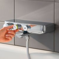 Смеситель для ванны Grohe Grohtherm SmartControl 34718000 с термостатом Хром — фото 8, Смеситель для ванны