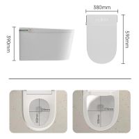 Комплект унитаза биде с инсталляцией SantiLine SL-5037 подвесной с сиденьем Микролифт — фото 2, Умные унитазы